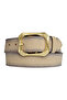 100% Genuine Leather, Gold Buckle 4 Cm Suede Cream Women's Belt; Jeans, Sports Belt=an-byn-08 - 3