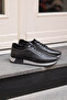 Marven Black 100% Genuine Leather Men's Casual Shoes - 6