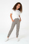 Girls' Print Cotton Pants with Cuffed Legs / Comfortable and Modern Fit - 4