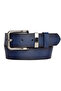 100% Genuine Leather, Black Nickel Suit Buckle 4 Cm Navy Blue Women's Belt; Jeans, Sports Belt = nickel.tk.76