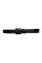 100% Genuine Leather 3-Piece Wide Tongue Set Black, Navy Blue, Tosado 4.5 cm Jeans, Sports Belt, Old-Black-Buckle - 2
