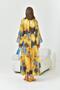 Yellow Patterned Women's Dress - 30740 - 7