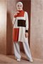 Color Blocked Knitwear Tunic 44908