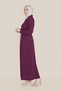 Collar Brooched Waist Lace-Up Coat 10226 - 3