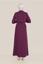 Collar Brooched Waist Lace-Up Coat 10226 - 4