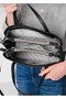 Justpolo Women's Black 4 Compartment Hand and Shoulder Bag - 3