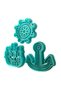 3-Piece Sailor Cookie Cutter Set (Ship, Rudder, Anchor) |   Pirate and Sea Themed Party |   Sugar Paste - 6