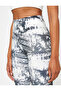 Abstract Printed Sports Leggings High Waist - 5