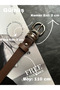 2-Piece Merge Multi-Ring Pattern Women's Silver Buckle Belt Coat Belt Dress Belt Trouser Belt - 4