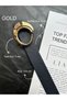 2-Pack Maze Women's Gold Buckle Belt Waist Belt Coat Belt Dress Belt Trouser Belt - 4