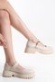 Keira Women's Buckled Block Heel Loafers Casual Shoes - 5