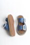 Women's Daily Slippers Double Strap Stone Buckle Eva Sole Slippers Milano Blue - 5