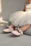 Girl's Ballet Flats with Cirt and Bow - 2