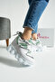 New Season White Green Hidden Wedge Heel Sneakers Heel Height Total 10 cm - 5