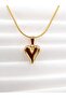 Gold Heart Necklace – Elegant Snake Chain, Stylish and Timeless Design