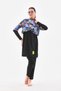 3 Pieces of Hijab Swimsuit with Pleat Detail on the Shoulder Full Covered Swimsuit Plus Size Burkini - 6