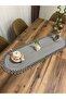jute gray edge tricot runner american service set, food service set, dowry, gift - 5