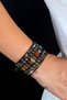 Natural Stone Bracelet, Pyrite, Indian Agate, Mossy Agate, Jasper, Rutile Quartz Bracelet - 3