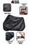 Black 3 Wheel Electric Motorcycle Tarpaulin, Waterproof, Elastic - 2