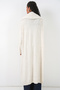 Women's Long Oversize Knitwear Cardigan 15924 - Ecru - 6