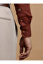 The Vibrant Pop – Rust Red Linen Shirt with Bold Color Energy, Comfort Fit - 6
