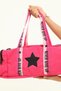 Girl's Star Printed Sports Bag, Sports Bag with Side Pocket, Children's Sports Bag with Zipper Detail, Pink - 4