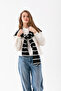 Square Patchwork Scarf - Sports Knitwear Knitted Shoulder Scarf |   Unisex Boho Shawl - Scarf - 2