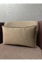 Imported Silk Velvet Light Brown Color Throw Pillow Cover 30x50cm - 4