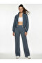 High Waist Pocket Comfortable Fit Scuba Wide Leg Sweatpants
