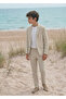 Young Men's 100% Linen Fabric Suit, 3-Piece Suit_Rg3361 - 2