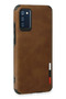 Samsung Galaxy A03S Case Loop Leather Silicone - Brown Zngzr - 3