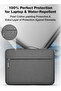 15.6" Laptop Sleeve Bag with Handle – Slim, Stylish & Protective (Grey) - 6