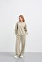 Haki̇ Women's O Oversized Pique Textured Wide-Leg Top and Bottom Set - 2