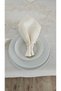 Luxury Gardenia Linen 12 Person 26 Piece Heavy Lace Tablecloths - 160X220 - 4