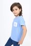 Boys' Printed Crew Neck Short Sleeve T-Shirt - Pocket Detail - 3