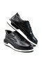 Men's 100% Genuine Leather Orthopedic Balloon Sole Smart Lace-Up Shoes - 3