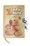 Capybara Scrapbook (Diary) Locked Notebook 80 Sheets - Capybara with Toy