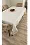 Gardenya Linen Seamless French Guipure Tablecloth - 6