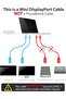 محول كابل Mini DisplayPort إلى HDMI (1.8 متر / 6 قدم) - أبيض، مطلي بالذهب - 6