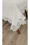 Gardenya Linen Seamless French Guipure Tablecloth - 2