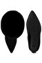 Women Microfiber Wedge Heel Boots in Black - 4