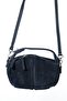 Island Navy Blue Suede Genuine Leather Women's Shoulder Bag - 4