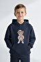 Hooded Teddy Bear Printed Thick Children's Sweatshirt - 26K 1629 - 2