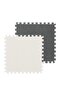 10 Pcs Interlocking Bedroom Bedside Washed Stitching Floor Carpet 30*30cm - 2
