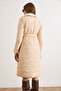 Women's Stone Fur Detailed Quilted Coat Mnt-19000052 - 6
