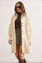 Women's Ecru Button Detailed Coat Cardigan Hrk-19000445 - 5