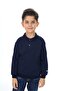 Boy's Printed Polo Neck Buttoned Long Sleeve T-Shirt