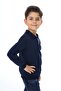 Boy's Printed Polo Neck Buttoned Long Sleeve T-Shirt - 3