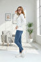 Women's Half High Neck Bodycron Ribbed Knit -Stylish- Blouse - 3