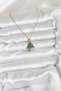 316L Steel Chain Gold Color Pine Tree Model Christmas Themed Women's Necklace - 2